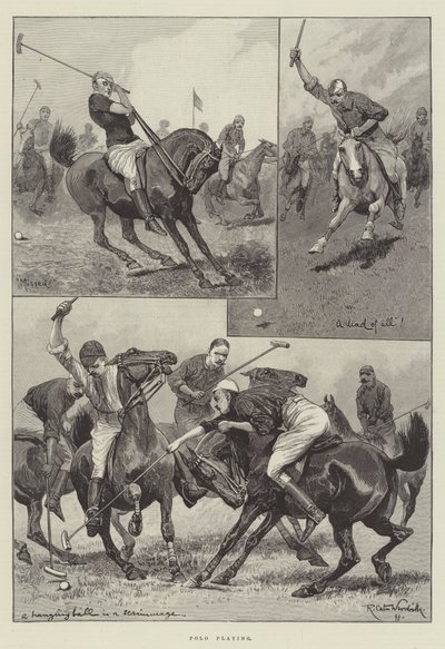 Polo Spelen door Richard Caton Woodville junior